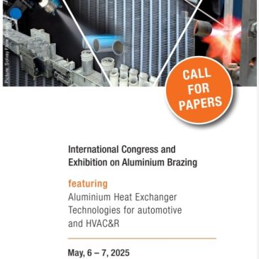 25th International Congress and Exhibition on Aluminium Brazing